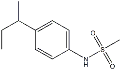 N-(4-butan-2-ylphenyl)methanesulfonamide 구조식 이미지