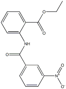 ethyl 2-[(3-nitrobenzoyl)amino]benzoate Structure