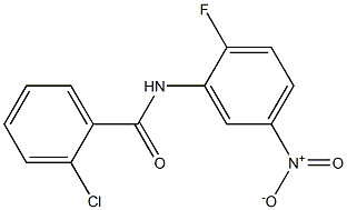 2-chloro-N-(2-fluoro-5-nitrophenyl)benzamide Structure