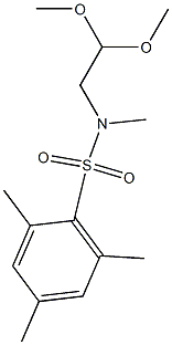 N-(2,2-dimethoxyethyl)-N,2,4,6-tetramethylbenzenesulfonamide 구조식 이미지