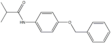 2-methyl-N-(4-phenylmethoxyphenyl)propanamide Structure