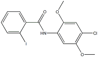 N-(4-chloro-2,5-dimethoxyphenyl)-2-iodobenzamide Structure