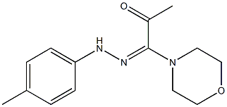 (1E)-1-[(4-methylphenyl)hydrazinylidene]-1-morpholin-4-ylpropan-2-one Structure