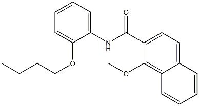 N-(2-butoxyphenyl)-1-methoxynaphthalene-2-carboxamide 구조식 이미지