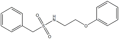 N-(2-phenoxyethyl)-1-phenylmethanesulfonamide Structure