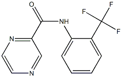 N-[2-(trifluoromethyl)phenyl]pyrazine-2-carboxamide 구조식 이미지