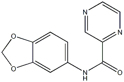 N-(1,3-benzodioxol-5-yl)pyrazine-2-carboxamide Structure