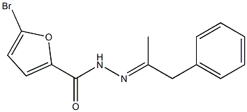 5-bromo-N-[(E)-1-phenylpropan-2-ylideneamino]furan-2-carboxamide 구조식 이미지