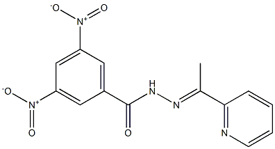 3,5-dinitro-N-[(E)-1-pyridin-2-ylethylideneamino]benzamide 구조식 이미지