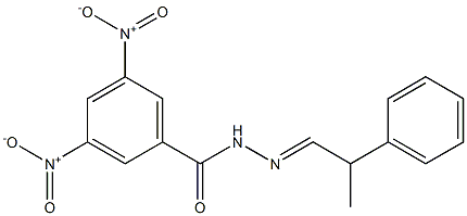 3,5-dinitro-N-[(E)-2-phenylpropylideneamino]benzamide Structure