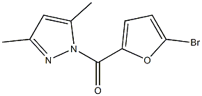 (5-bromofuran-2-yl)-(3,5-dimethylpyrazol-1-yl)methanone Structure