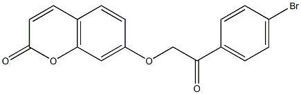 7-[2-(4-bromophenyl)-2-oxoethoxy]chromen-2-one 구조식 이미지