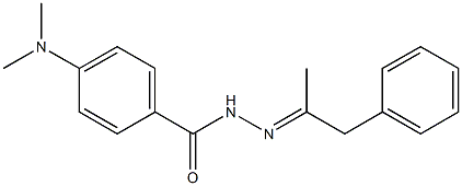 4-(dimethylamino)-N-[(E)-1-phenylpropan-2-ylideneamino]benzamide Structure