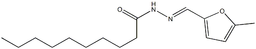 N-[(E)-(5-methylfuran-2-yl)methylideneamino]decanamide Structure