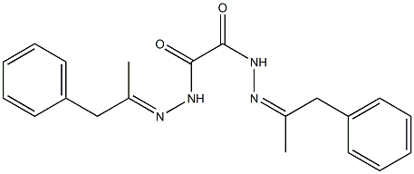 N,N'-bis[(Z)-1-phenylpropan-2-ylideneamino]oxamide 구조식 이미지