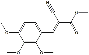 methyl (E)-2-cyano-3-(2,3,4-trimethoxyphenyl)prop-2-enoate Structure