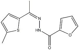 N-[(Z)-1-(5-methylthiophen-2-yl)ethylideneamino]furan-2-carboxamide 구조식 이미지