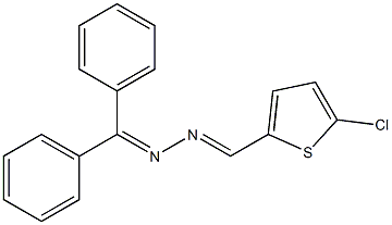 (E)-N-[(E)-(5-chlorothiophen-2-yl)methylideneamino]-1,1-diphenylmethanimine Structure