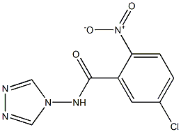 5-chloro-2-nitro-N-(1,2,4-triazol-4-yl)benzamide 구조식 이미지
