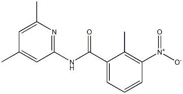 N-(4,6-dimethylpyridin-2-yl)-2-methyl-3-nitrobenzamide 구조식 이미지