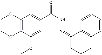 N-[(Z)-3,4-dihydro-2H-naphthalen-1-ylideneamino]-3,4,5-trimethoxybenzamide 구조식 이미지