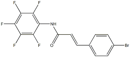 (E)-3-(4-bromophenyl)-N-(2,3,4,5,6-pentafluorophenyl)prop-2-enamide 구조식 이미지