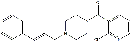 (2-chloropyridin-3-yl)-[4-[(E)-3-phenylprop-2-enyl]piperazin-1-yl]methanone 구조식 이미지