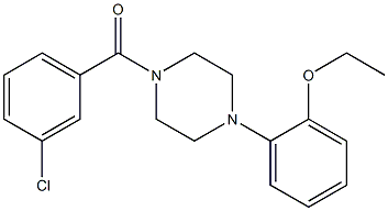 (3-chlorophenyl)-[4-(2-ethoxyphenyl)piperazin-1-yl]methanone 구조식 이미지
