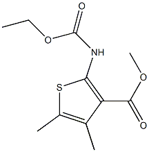 methyl 2-(ethoxycarbonylamino)-4,5-dimethylthiophene-3-carboxylate 구조식 이미지