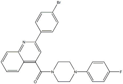 [2-(4-bromophenyl)quinolin-4-yl]-[4-(4-fluorophenyl)piperazin-1-yl]methanone 구조식 이미지