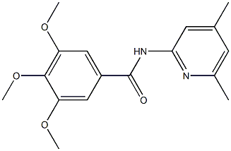 N-(4,6-dimethylpyridin-2-yl)-3,4,5-trimethoxybenzamide Structure