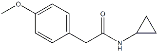 N-cyclopropyl-2-(4-methoxyphenyl)acetamide 구조식 이미지