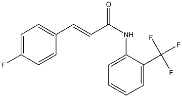 (E)-3-(4-fluorophenyl)-N-[2-(trifluoromethyl)phenyl]prop-2-enamide Structure