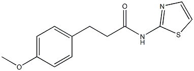 3-(4-methoxyphenyl)-N-(1,3-thiazol-2-yl)propanamide 구조식 이미지