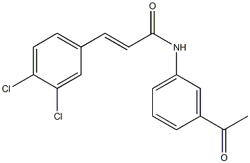 (E)-N-(3-acetylphenyl)-3-(3,4-dichlorophenyl)prop-2-enamide Structure