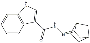 N-[(Z)-3-bicyclo[2.2.1]heptanylideneamino]-1H-indole-3-carboxamide Structure