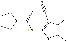 N-(3-cyano-4,5-dimethylthiophen-2-yl)cyclopentanecarboxamide 구조식 이미지