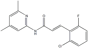 (E)-3-(2-chloro-6-fluorophenyl)-N-(4,6-dimethylpyridin-2-yl)prop-2-enamide Structure