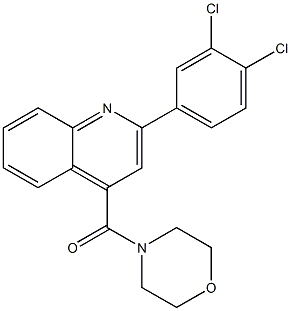 [2-(3,4-dichlorophenyl)quinolin-4-yl]-morpholin-4-ylmethanone Structure