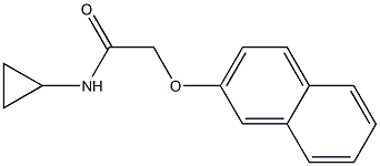 N-cyclopropyl-2-naphthalen-2-yloxyacetamide 구조식 이미지