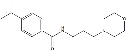 N-(3-morpholin-4-ylpropyl)-4-propan-2-ylbenzamide Structure