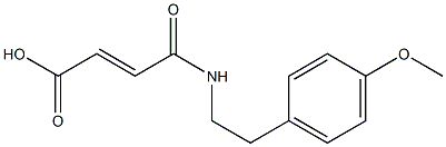 (E)-4-[2-(4-methoxyphenyl)ethylamino]-4-oxobut-2-enoic acid 구조식 이미지