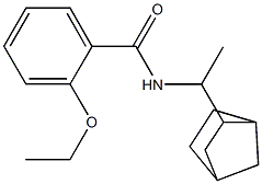 N-[1-(3-bicyclo[2.2.1]heptanyl)ethyl]-2-ethoxybenzamide 구조식 이미지