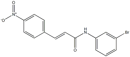 (E)-N-(3-bromophenyl)-3-(4-nitrophenyl)prop-2-enamide Structure