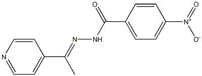 4-nitro-N-[(E)-1-pyridin-4-ylethylideneamino]benzamide 구조식 이미지