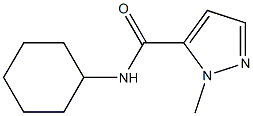 N-cyclohexyl-2-methylpyrazole-3-carboxamide 구조식 이미지