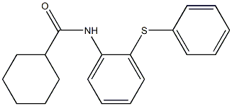 N-(2-phenylsulfanylphenyl)cyclohexanecarboxamide Structure