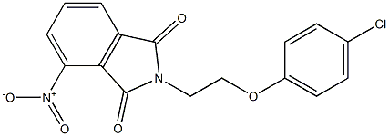 2-[2-(4-chlorophenoxy)ethyl]-4-nitroisoindole-1,3-dione 구조식 이미지