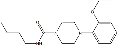 N-butyl-4-(2-ethoxyphenyl)piperazine-1-carboxamide 구조식 이미지