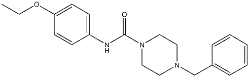 4-benzyl-N-(4-ethoxyphenyl)piperazine-1-carboxamide 구조식 이미지